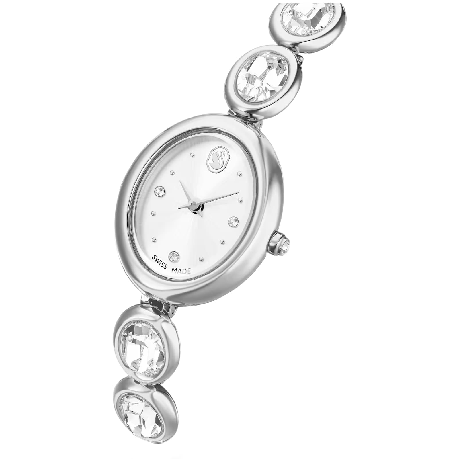 Orologio Swarovski Imber oval in acciaio e cristalli MISURA UNICA