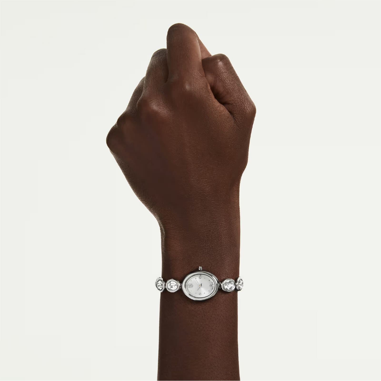 Orologio Swarovski Imber oval in acciaio e cristalli MISURA UNICA