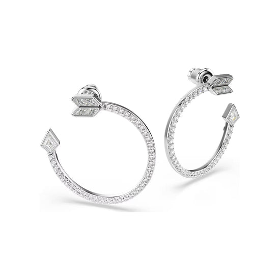 Orecchini cerchio Swarovski frecci di cupido con cristalli MISURA UNICA