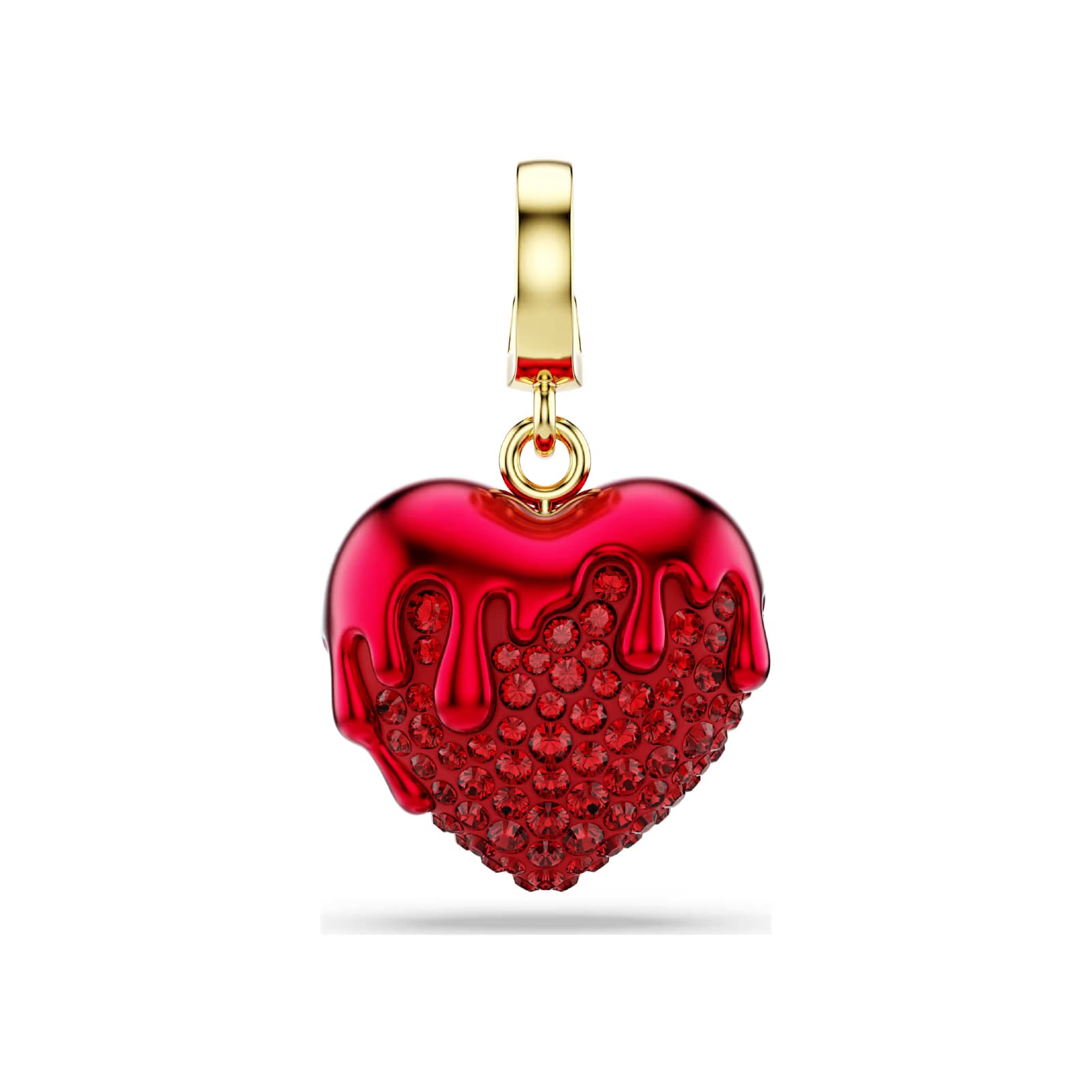 Charm Swarovski Idyllia a forma di cuore con cristalli rossi MISURA UNICA