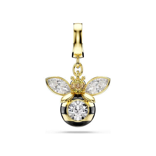 Charm ape Swarovski Idyllia placcato oro con cristally Cry MISURA UNICA