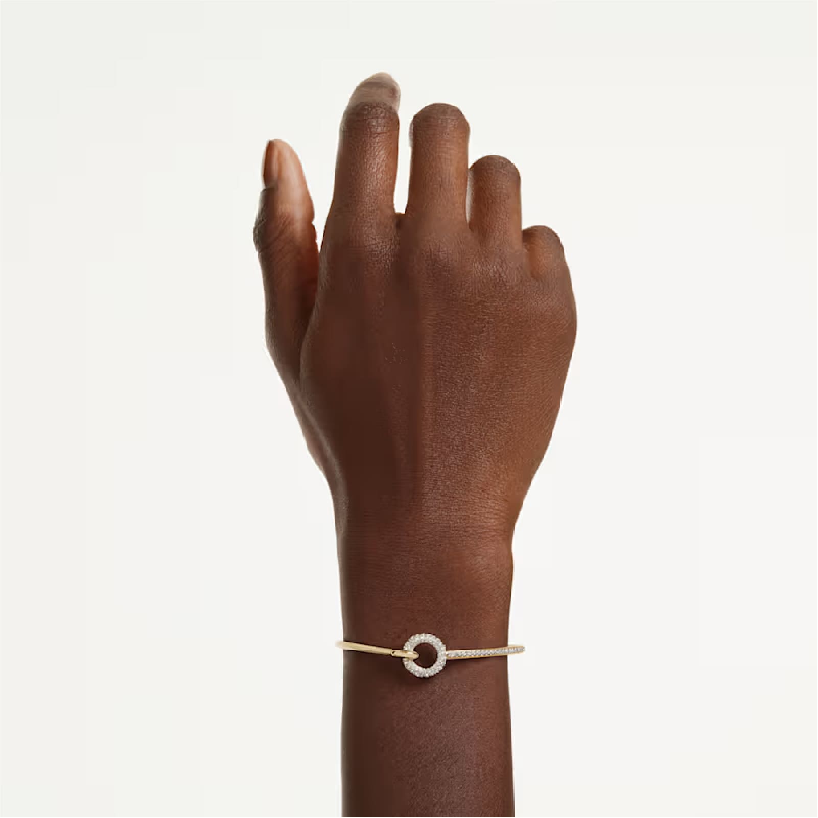 Bracciale rigido Swarovski con motivo centrale e cristalli 18 cm