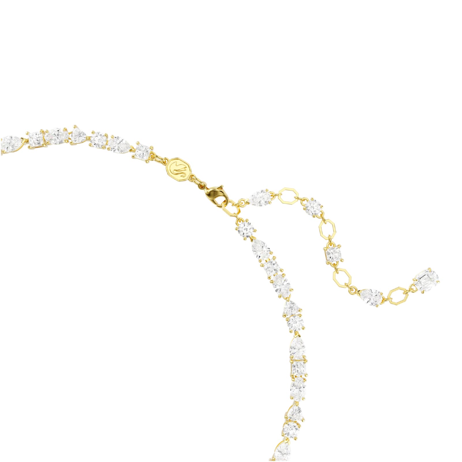 Collana girocollo Swarovski placcata oro con cristalli MISURA UNICA
