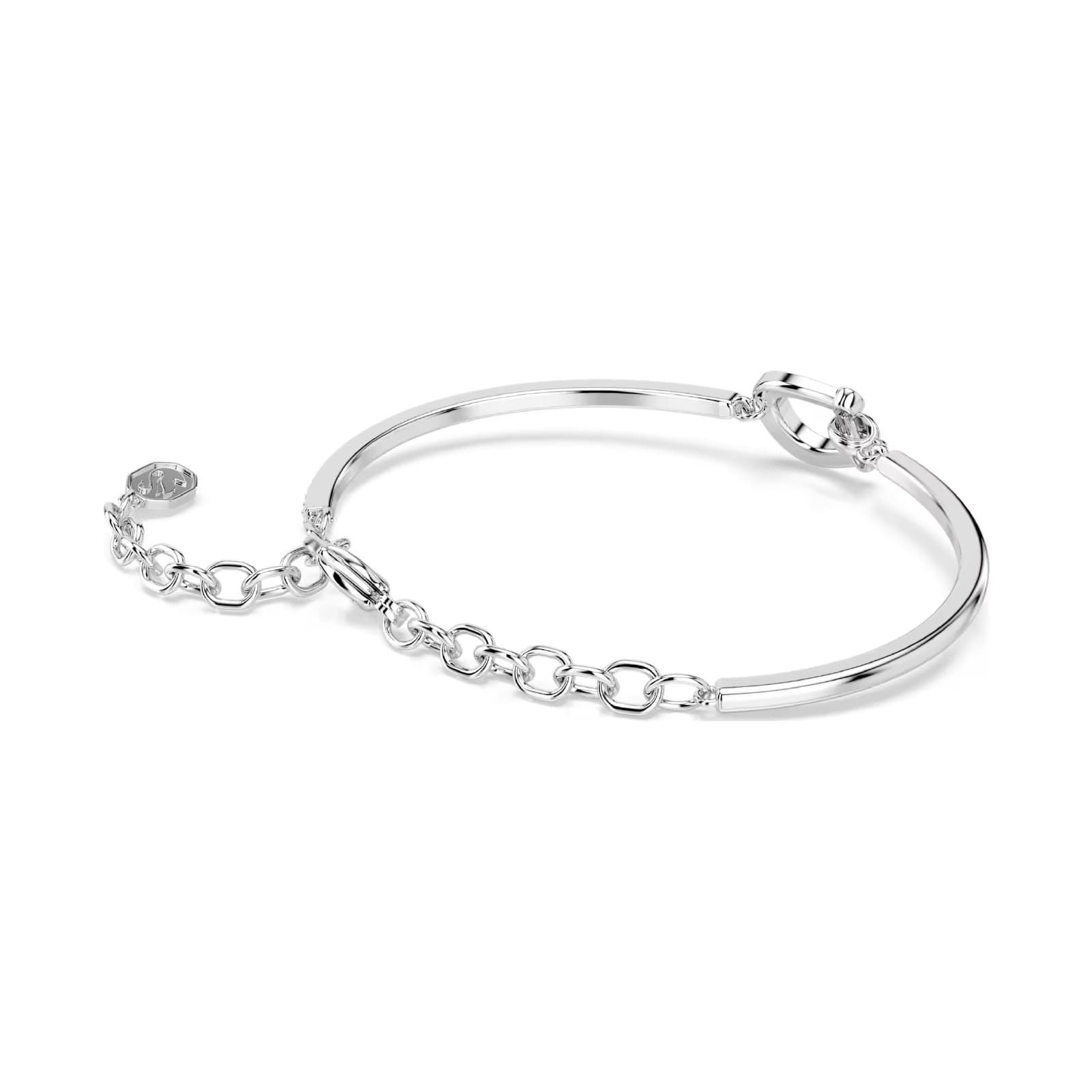 Bracciale Swarovski con ferro di cavallo centrale e cristalli 15,5 cm
