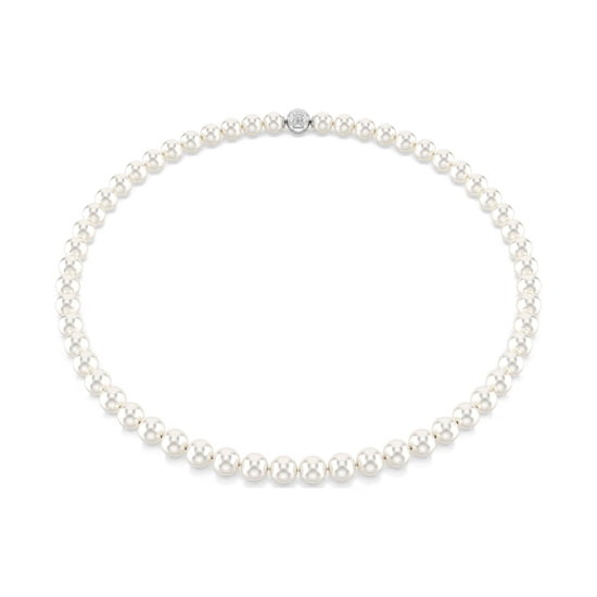 Collana girocollo Swarovski Matrix con Crystal Pearls bianche MISURA UNICA