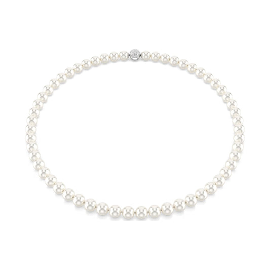 Collana girocollo Swarovski Matrix con Crystal Pearls bianche MISURA UNICA