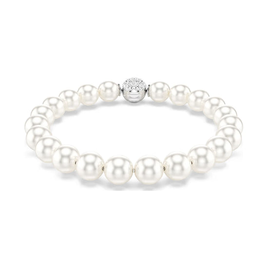 Bracciale Swarovski Matrix con Crystal Pearls e cristalli 20 cm