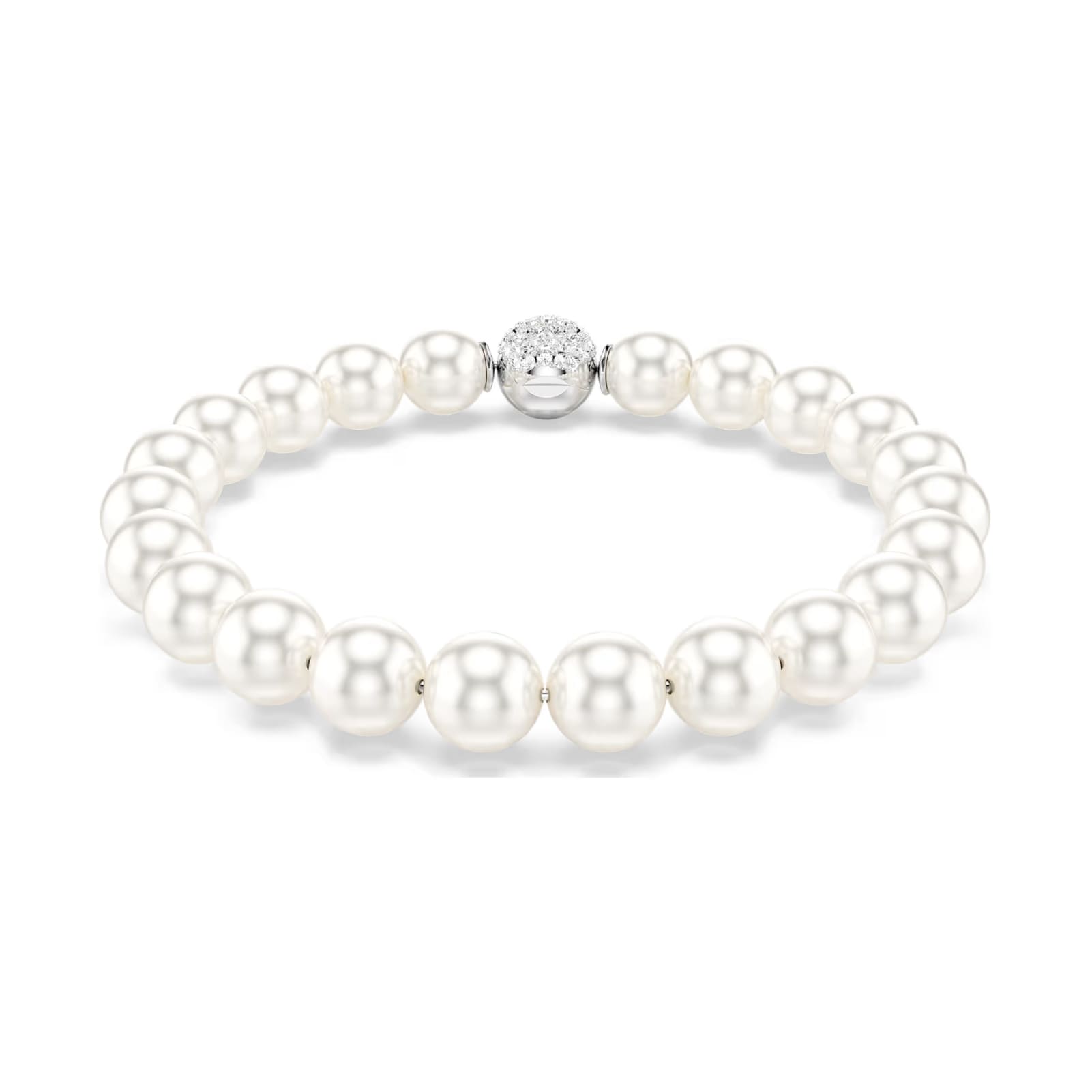 Bracciale Swarovski Matrix con Crystal Pearls e cristalli 20 cm
