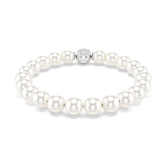 Bracciale Swarovski Matrix con Crystal Pearls e cristalli 20 cm