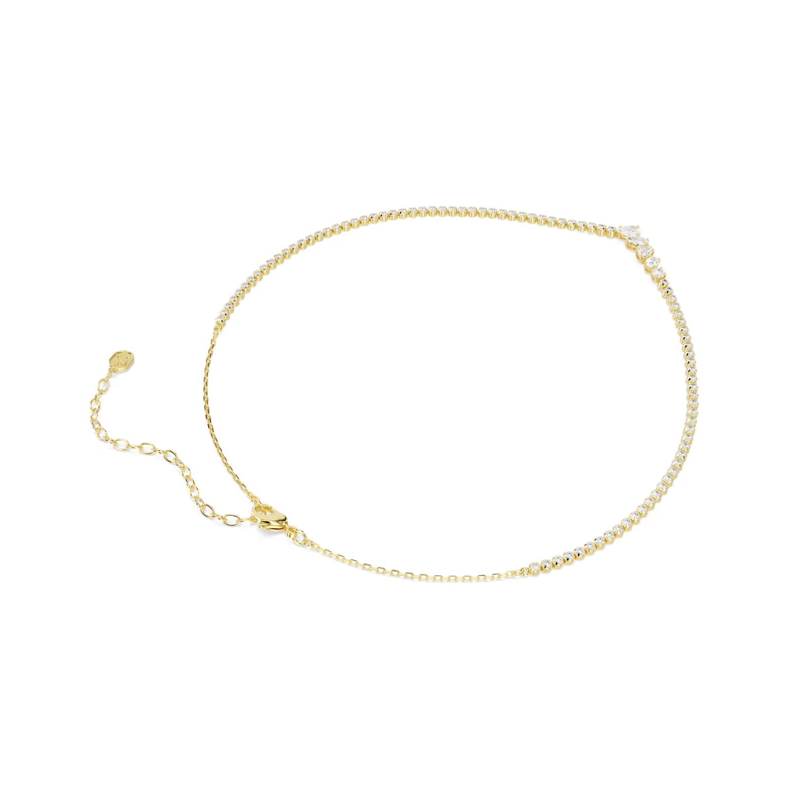 Collana girocollo Swarovski Mesmera lega dorata e zirconi MISURA UNICA