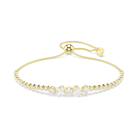 Bracciale regolabile Swarovski Mesmera lega dorata e zirconi REGOLABILE