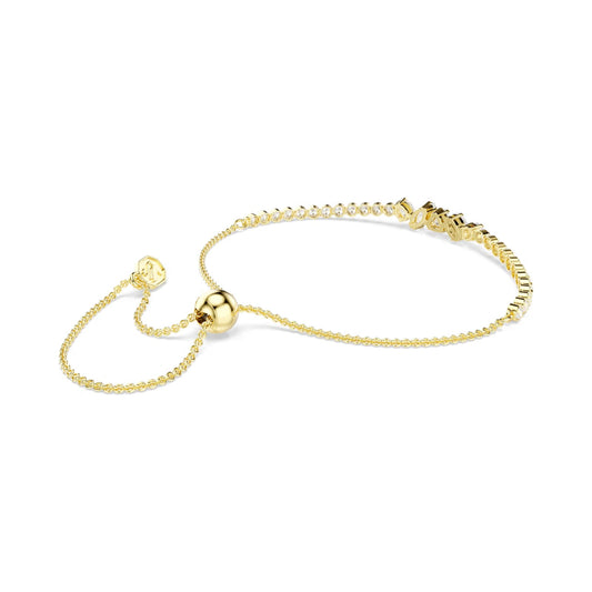 Bracciale regolabile Swarovski Mesmera lega dorata e zirconi REGOLABILE
