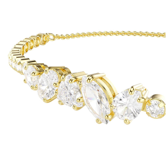 Bracciale regolabile Swarovski Mesmera lega dorata e zirconi REGOLABILE