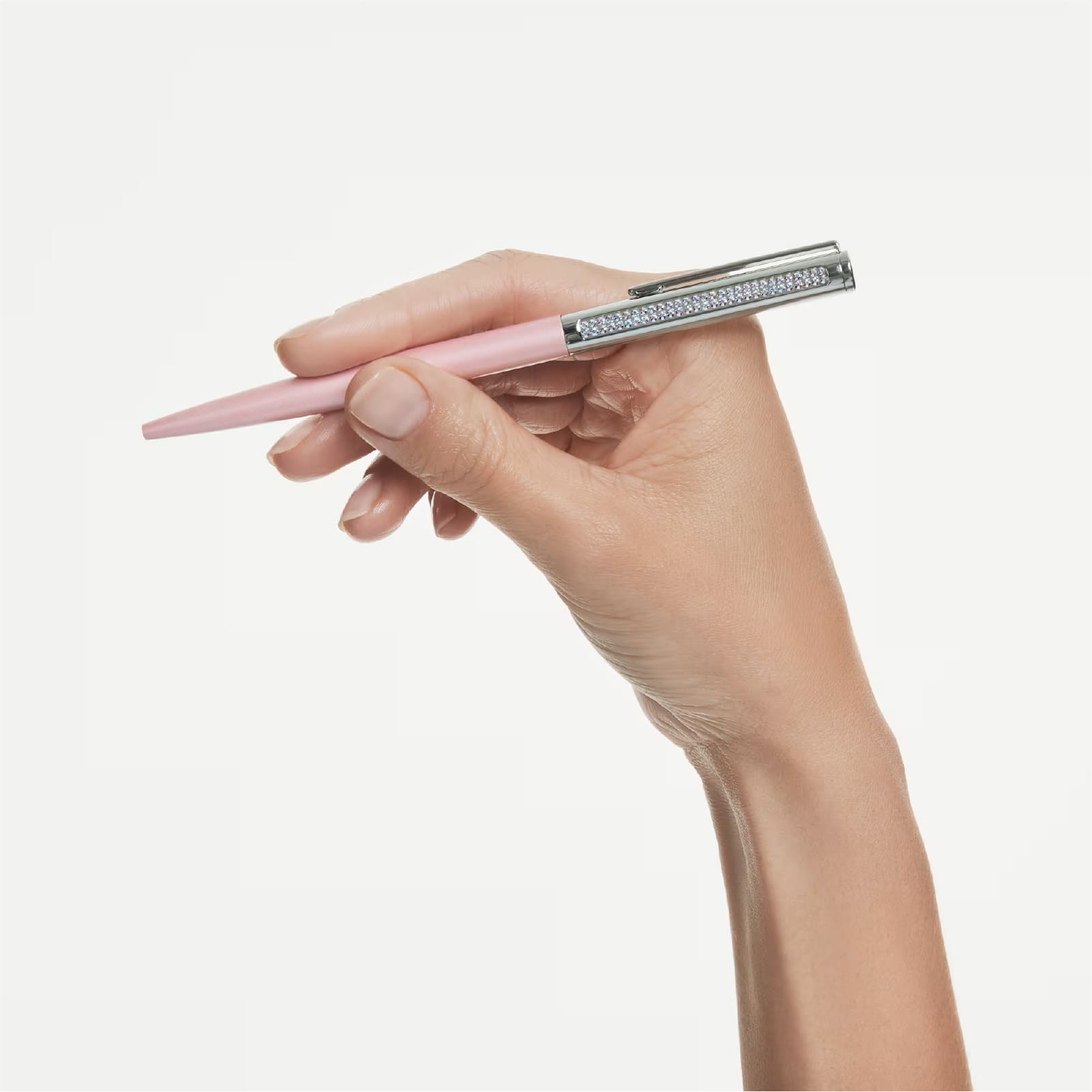 Penna a sfera Swarovski Matrix Tennis laccato rosa MISURA UNICA