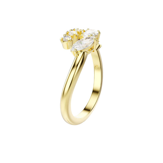 Anello aperto Swarovski Mesmera lega oro e cristalli 12