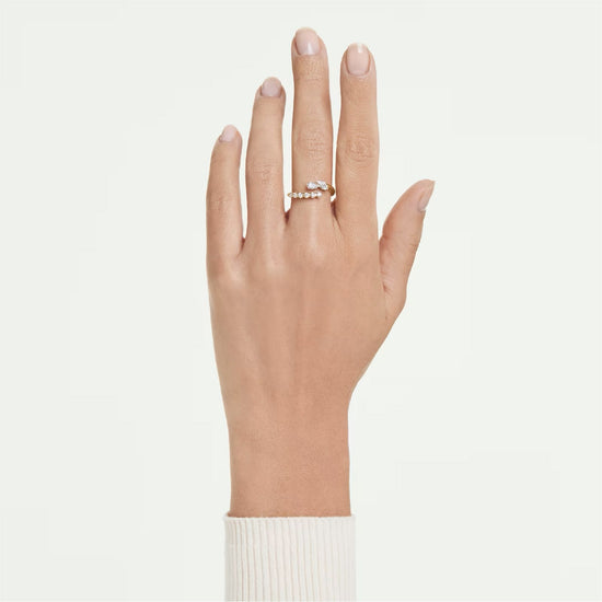 Anello aperto Swarovski Mesmera lega oro e cristalli 12
