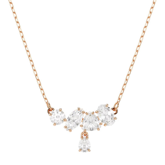 Collana catena Swarovski Mesmera lega oro rosa e zirconi MISURA UNICA