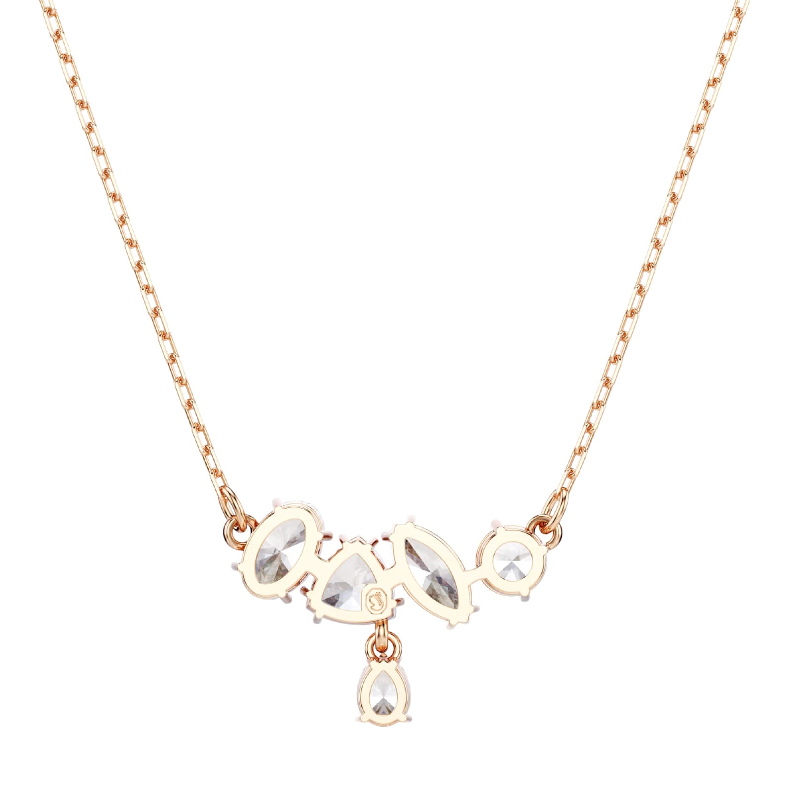 Collana catena Swarovski Mesmera lega oro rosa e zirconi MISURA UNICA