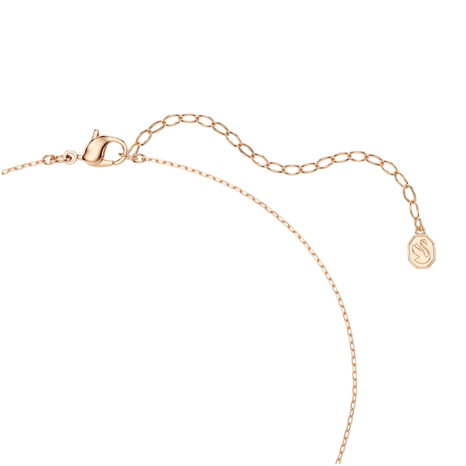 Collana catena Swarovski Mesmera lega oro rosa e zirconi MISURA UNICA