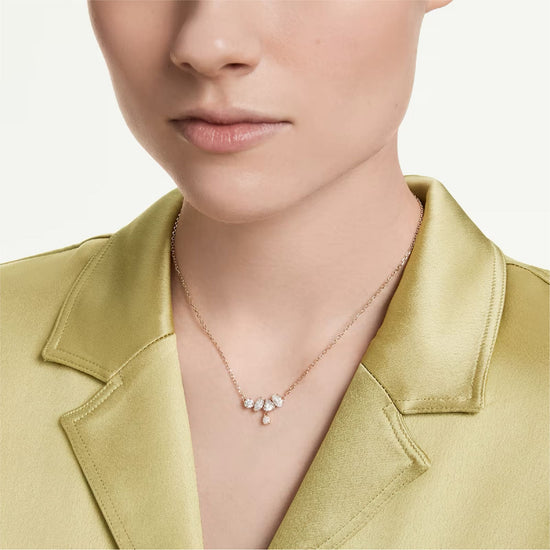Collana catena Swarovski Mesmera lega oro rosa e zirconi MISURA UNICA