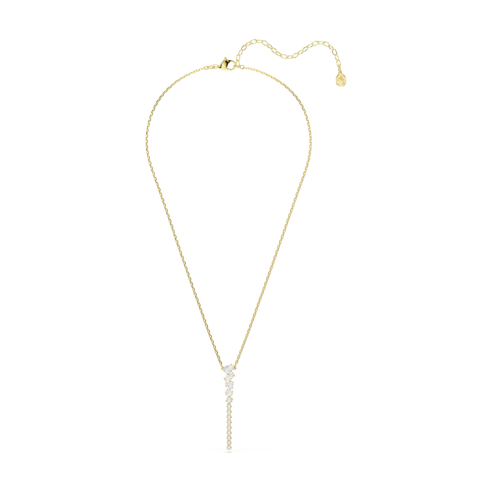 Collana pendente Swarovski Mesmera lega dorata e zirconi MISURA UNICA