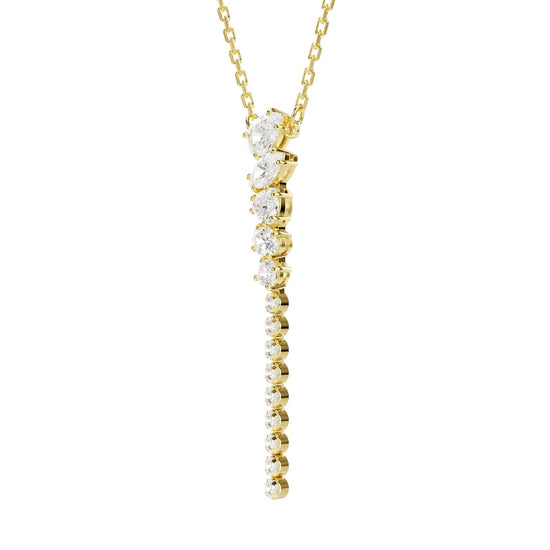 Collana pendente Swarovski Mesmera lega dorata e zirconi MISURA UNICA