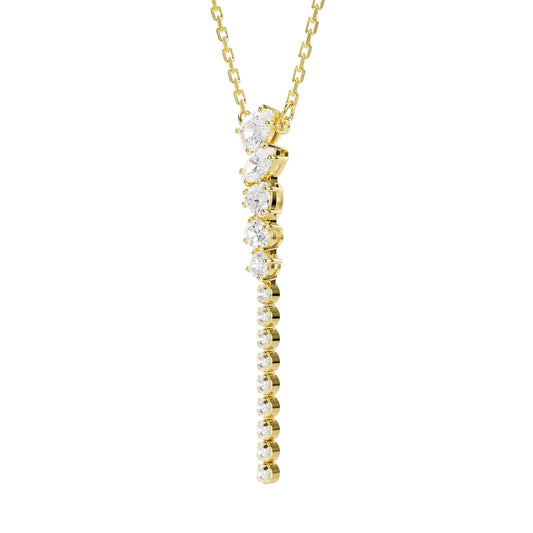 Collana pendente Swarovski Mesmera lega dorata e zirconi MISURA UNICA