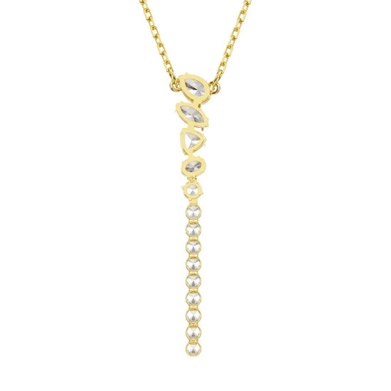Collana pendente Swarovski Mesmera lega dorata e zirconi MISURA UNICA