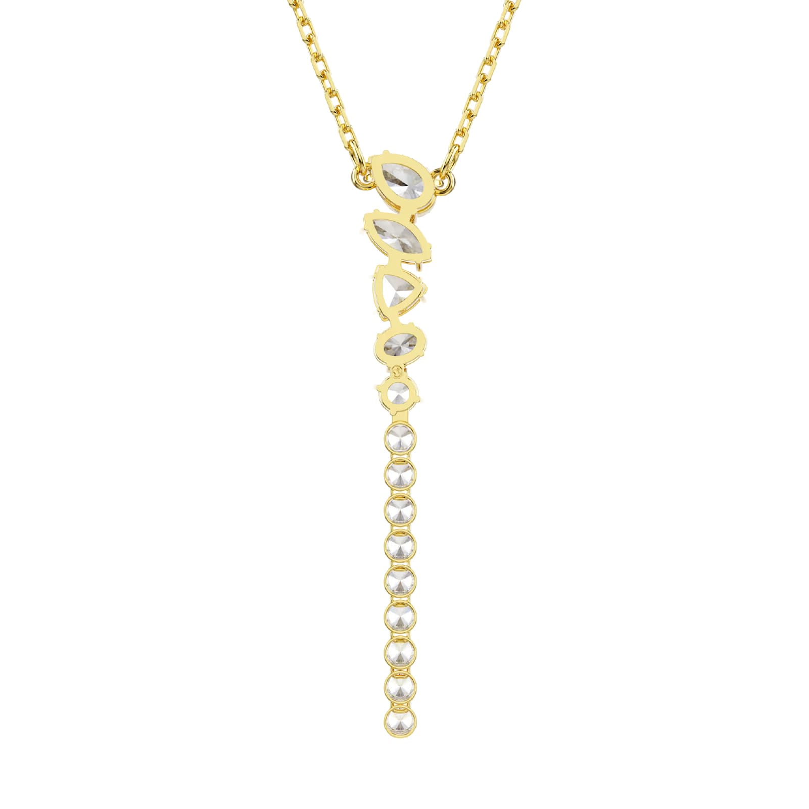 Collana pendente Swarovski Mesmera lega dorata e zirconi MISURA UNICA