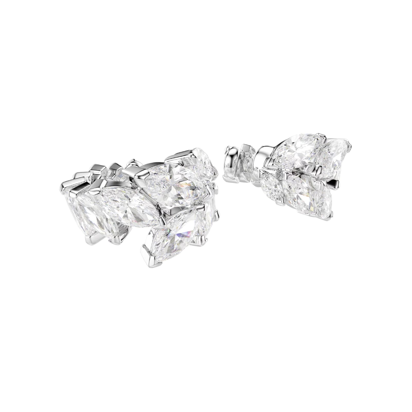 Orecchini ear cuff Swarovski Mesmera lega argento e zirconi MISURA UNICA