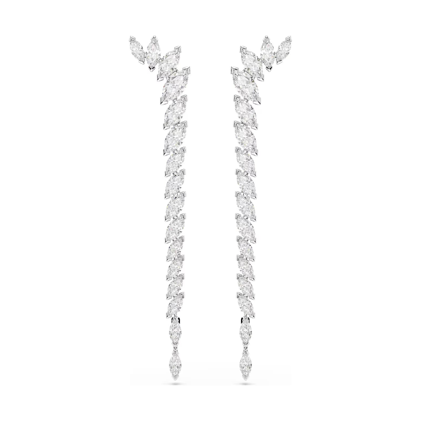 Orecchini pendenti Swarovski Mesmera lega argento e zirconi