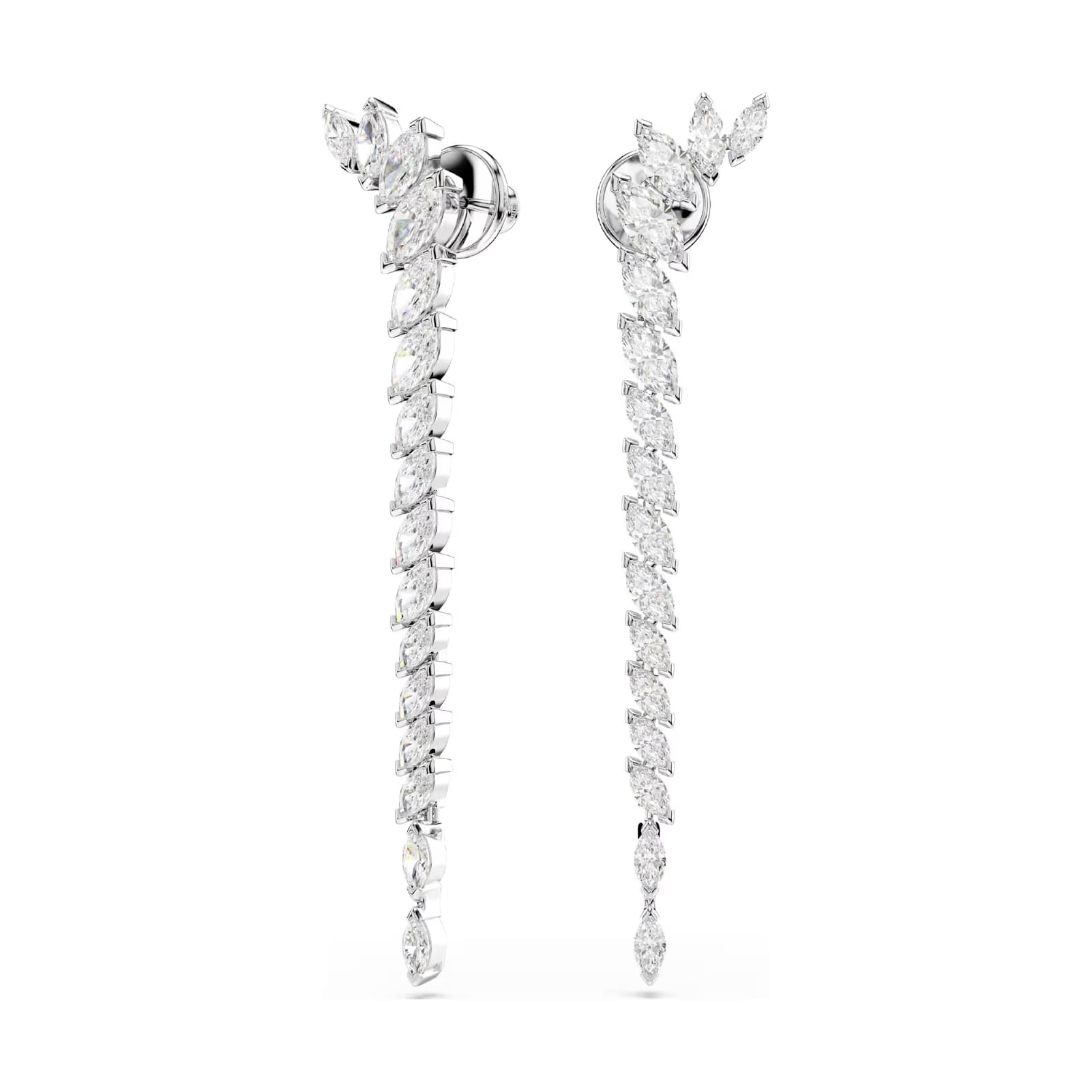 Orecchini pendenti Swarovski Mesmera lega argento e zirconi MISURA UNICA