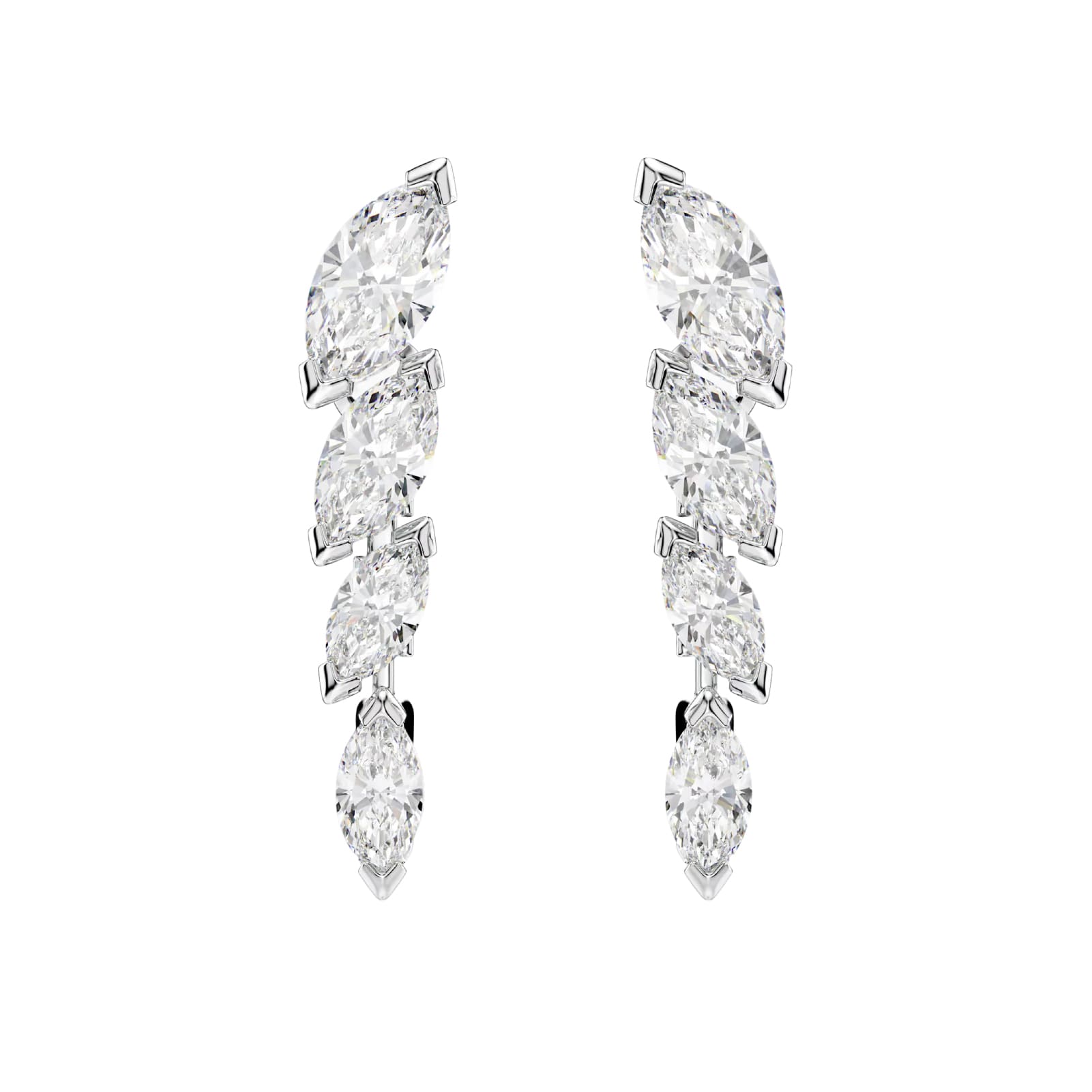 Orecchini lobo Swarovski Mesmera lega argento e zirconi