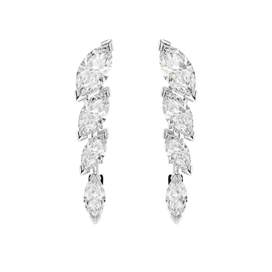 Orecchini lobo Swarovski Mesmera lega argento e zirconi MISURA UNICA