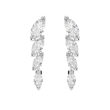 Orecchini lobo Swarovski Mesmera lega argento e zirconi MISURA UNICA