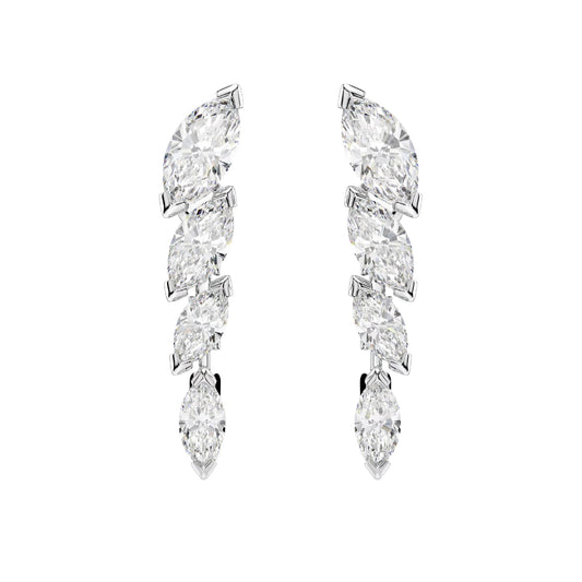 Orecchini lobo Swarovski Mesmera lega argento e zirconi MISURA UNICA