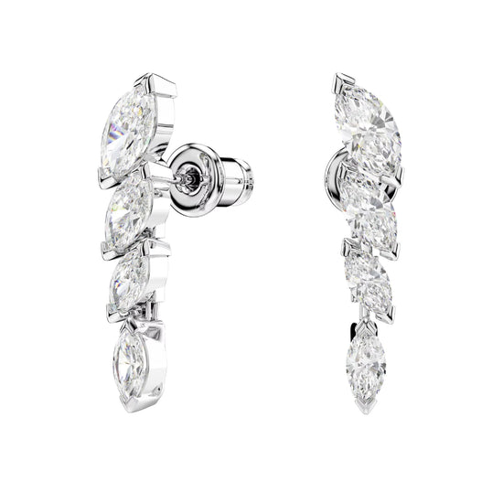 Orecchini lobo Swarovski Mesmera lega argento e zirconi MISURA UNICA