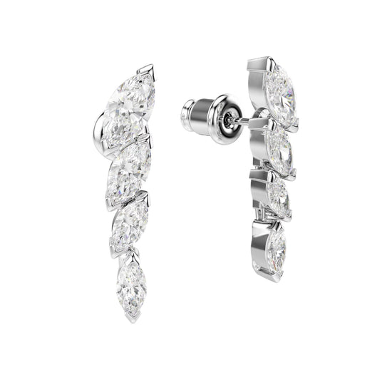 Orecchini lobo Swarovski Mesmera lega argento e zirconi MISURA UNICA