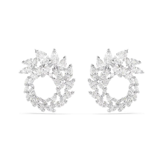 Orecchini Swarovski Mesmera lega argento e zirconi cerchio MISURA UNICA