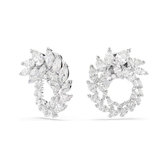 Orecchini Swarovski Mesmera lega argento e zirconi cerchio MISURA UNICA