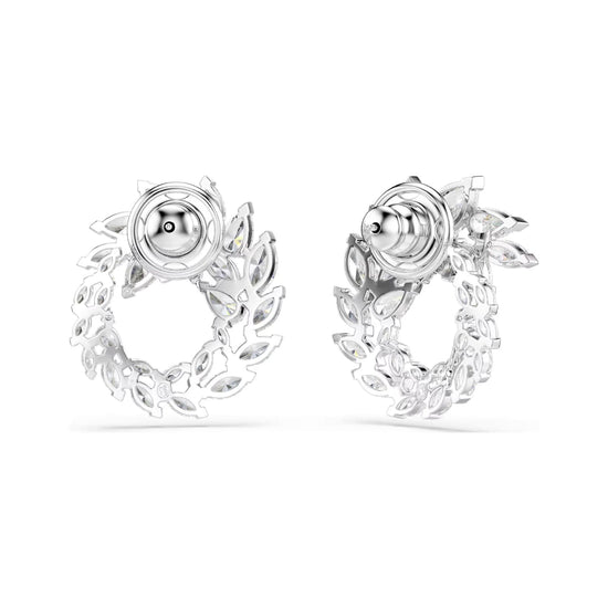 Orecchini Swarovski Mesmera lega argento e zirconi cerchio MISURA UNICA