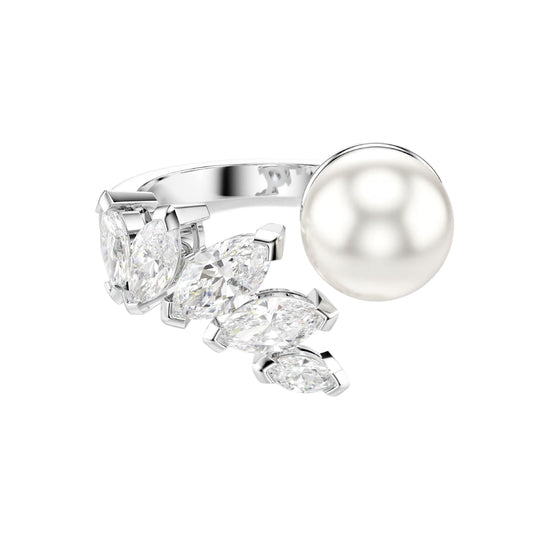 Anello Swarovski Mesmera lega argento zirconi e perla 15