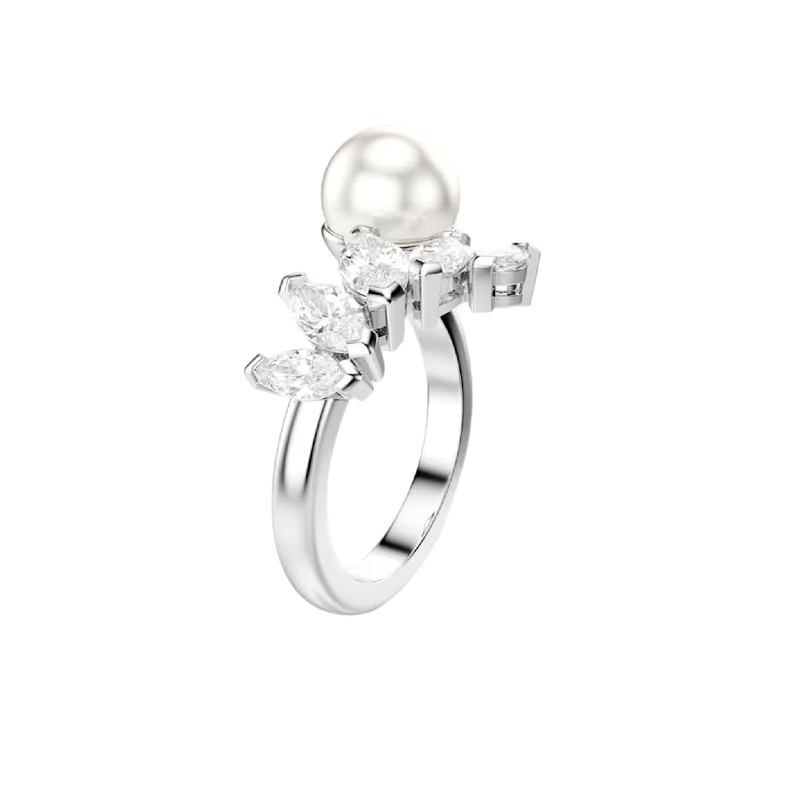 Anello Swarovski Mesmera lega argento zirconi e perla 15