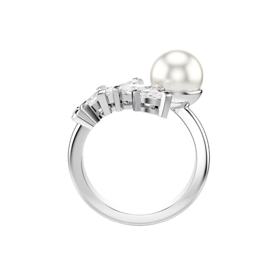 Anello Swarovski Mesmera lega argento zirconi e perla 15