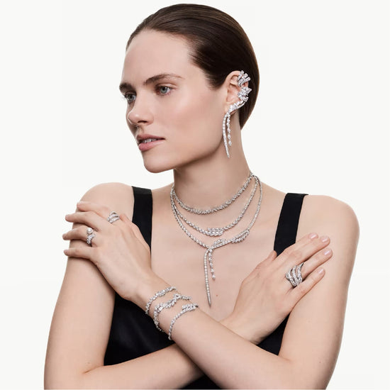 Bracciale Swarovski Mesmera lega argento e zirconi Regolabile 15,5-20 cm