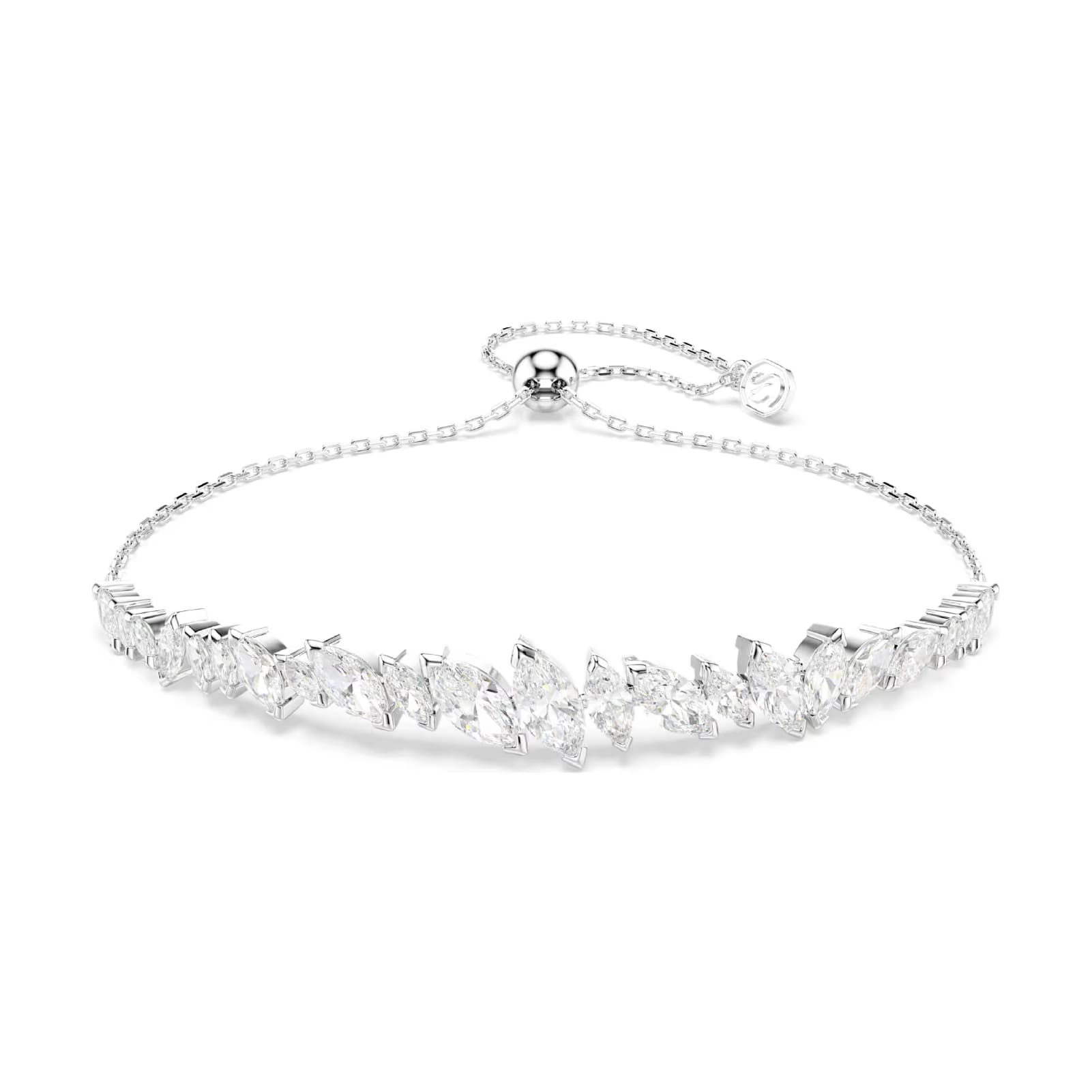 Bracciale regolabile Swarovski Mesmera lega argento zirconi REGOLABILE