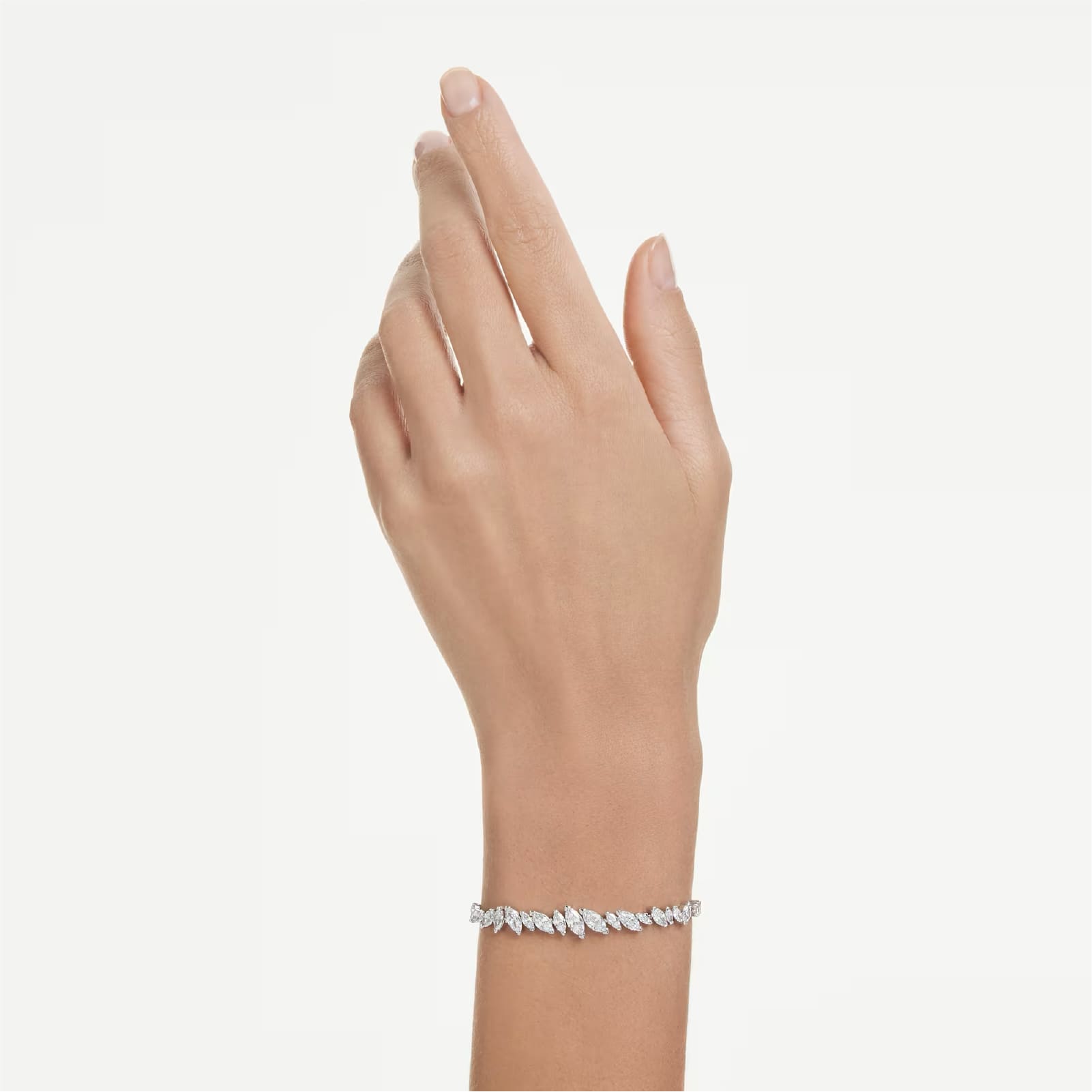 Bracciale regolabile Swarovski Mesmera lega argento zirconi REGOLABILE