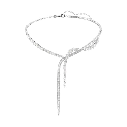 Collana a Y rigida Swarovski Mesmera con zirconi bianchi MISURA UNICA