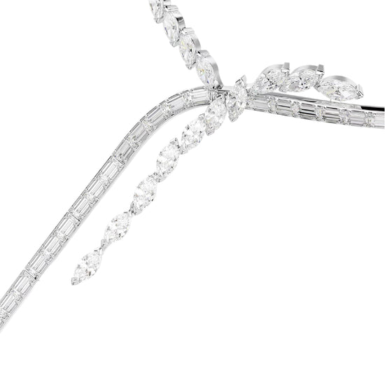 Collana a Y rigida Swarovski Mesmera con zirconi bianchi MISURA UNICA