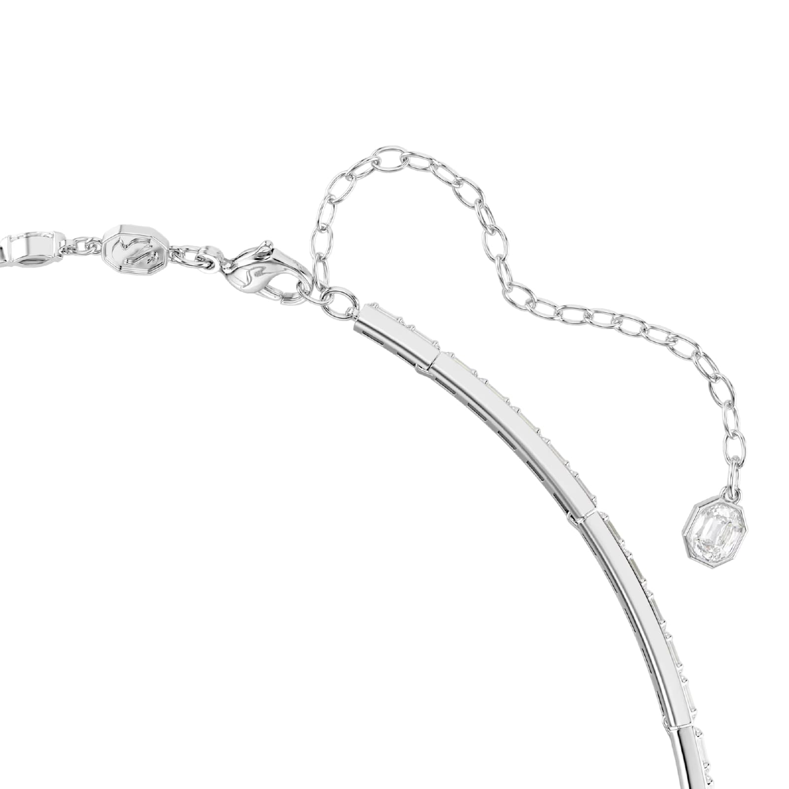 Collana a Y rigida Swarovski Mesmera con zirconi bianchi MISURA UNICA